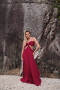 Vestido Longo Peônia Rubi